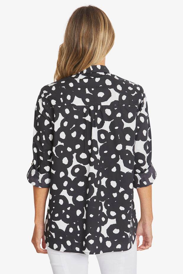 PING PONG - White/Black Selma Shirt - P595338