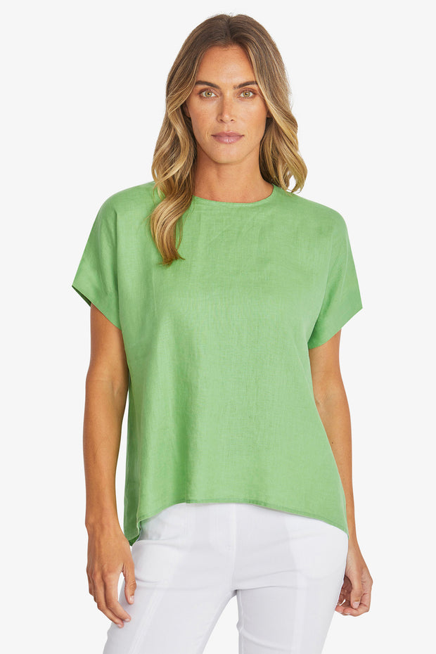 PING PONG - Clover Misty Linen Top - P595341