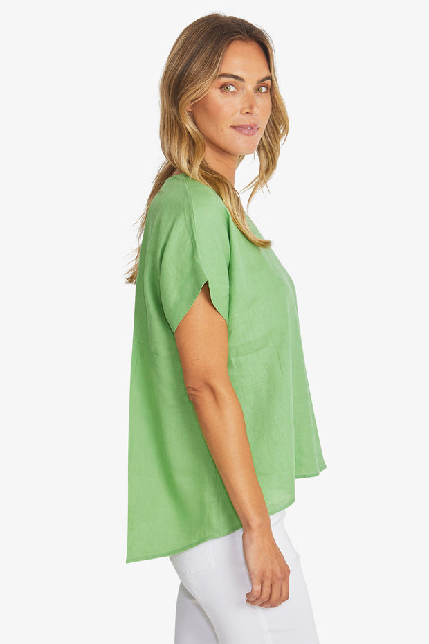 PING PONG - Clover Misty Linen Top - P595341