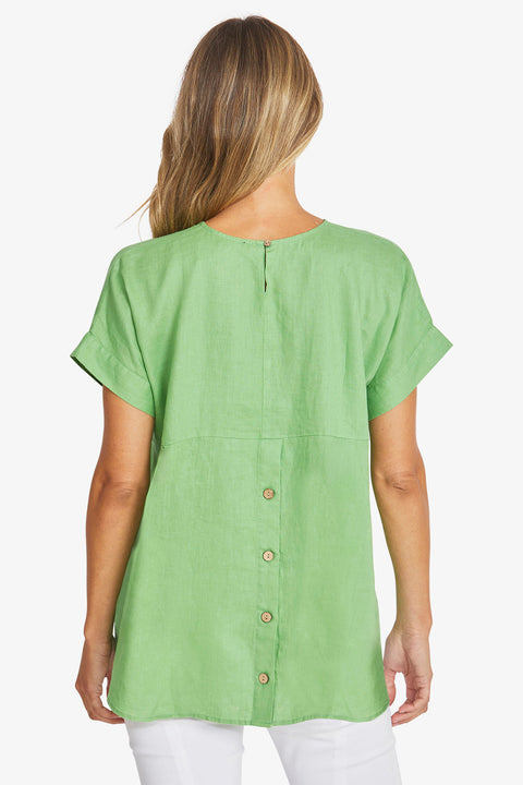 PING PONG - Clover Misty Linen Top - P595341