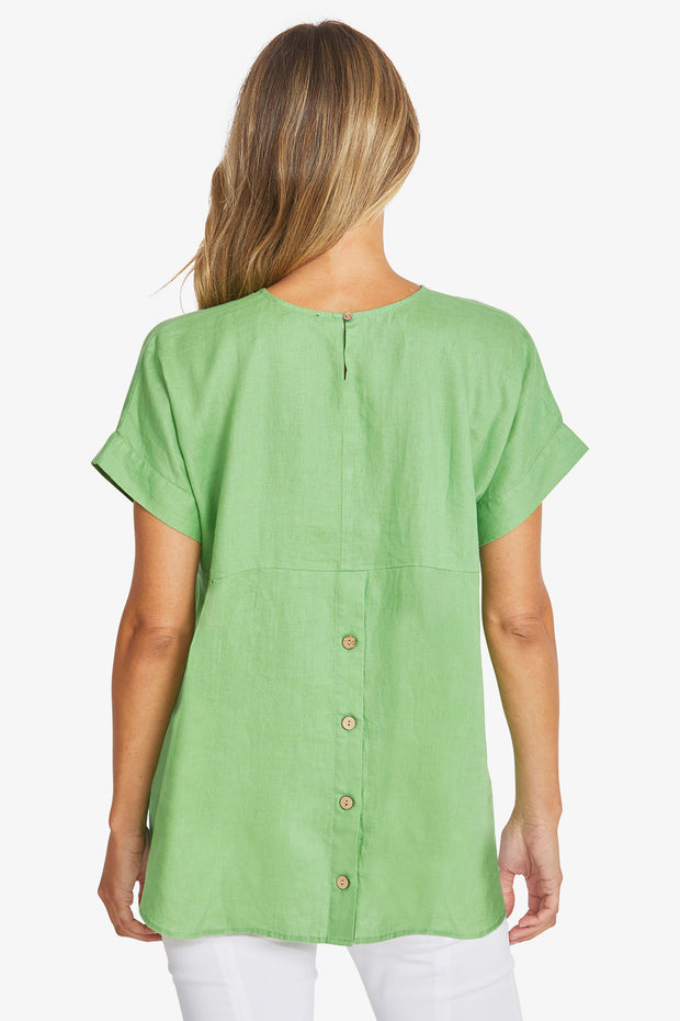 PING PONG - Clover Misty Linen Top - P595341