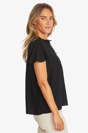 PING PONG - Black Annabelle Top - P595344