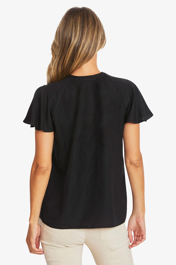 PING PONG - Black Annabelle Top - P595344
