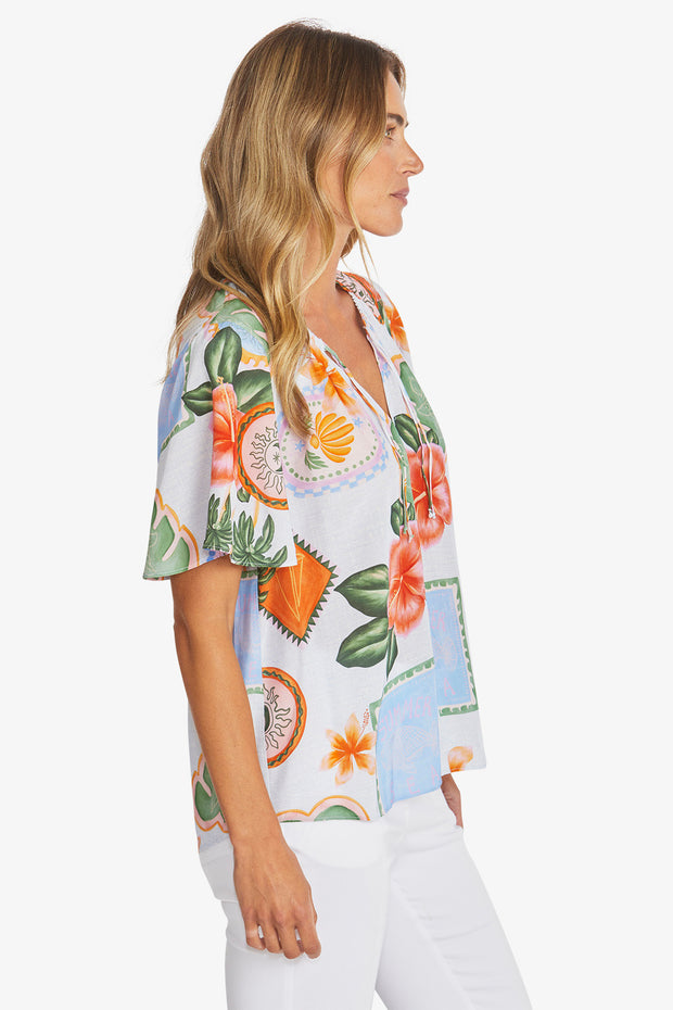 PING PONG - Tahiti Print Top - P595359
