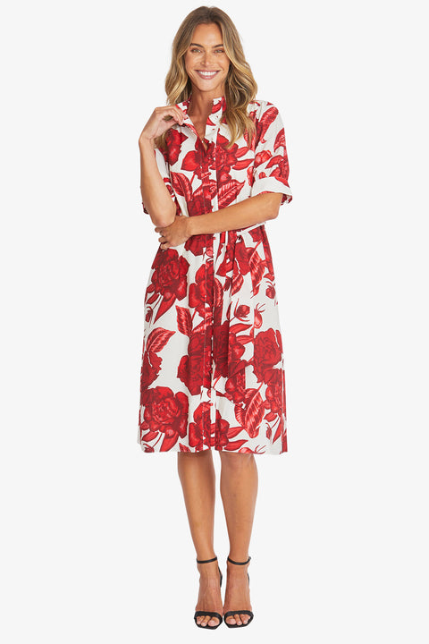 PING PONG - Valencia Print Belted Dress - P595508