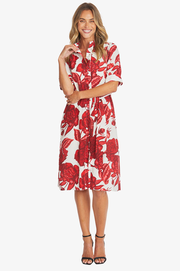 PING PONG - Valencia Print Belted Dress - P595508