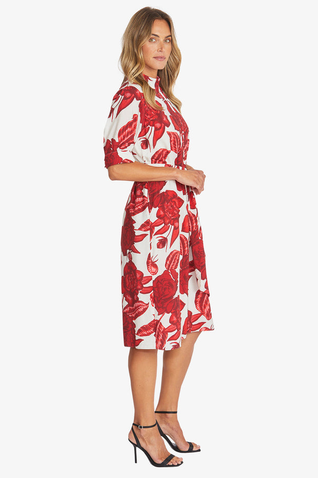 PING PONG - Valencia Print Belted Dress - P595508