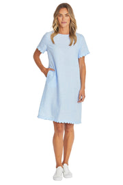 PING PONG - Baby Blue Amalfi Linen Dress - P595543