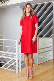 PING PONG - Chilli Amalfi Linen Dress - P595543