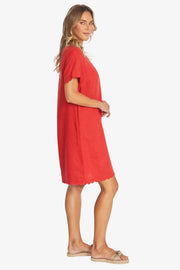 PING PONG - Chilli Amalfi Linen Dress - P595543