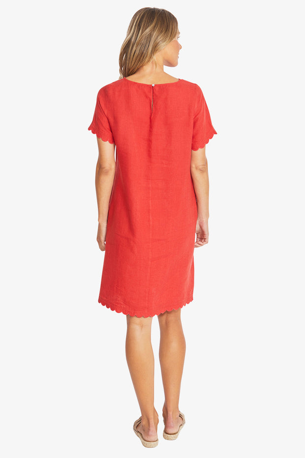PING PONG - Chilli Amalfi Linen Dress - P595543