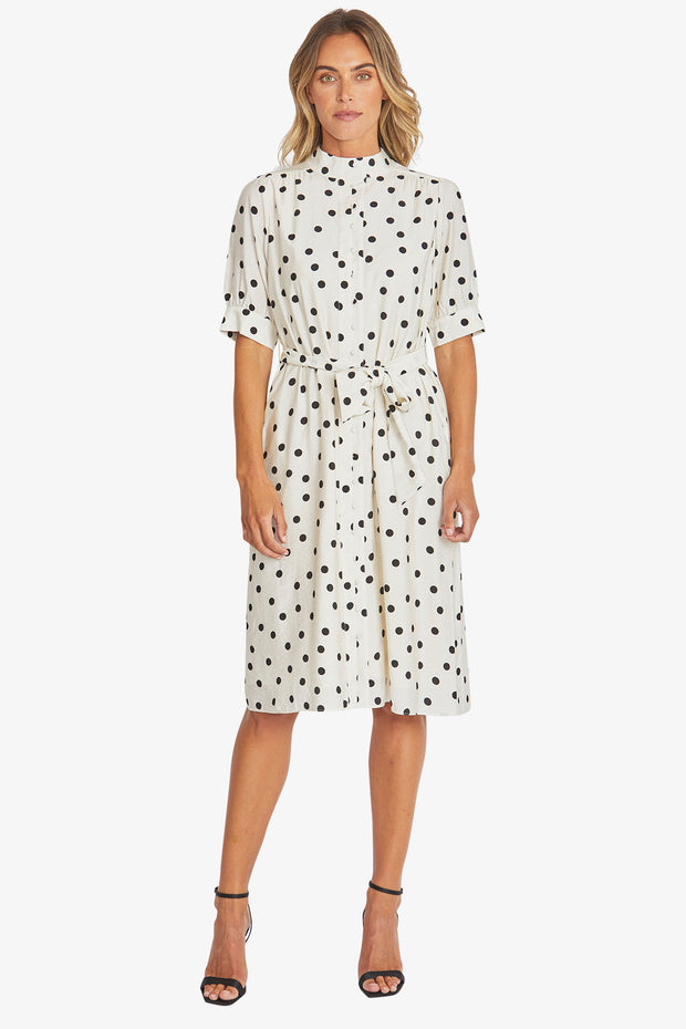 PING PONG - Ivory/Black Pamela Dress - P595553