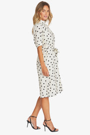 PING PONG - Ivory/Black Pamela Dress - P595553