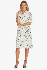 PING PONG - Ivory/Black Pamela Dress - P595553