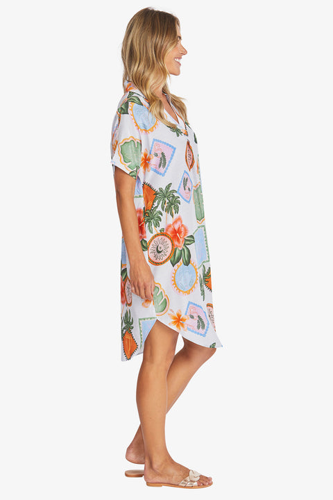 PING PONG - Tahiti Print Shift Dress - P595562