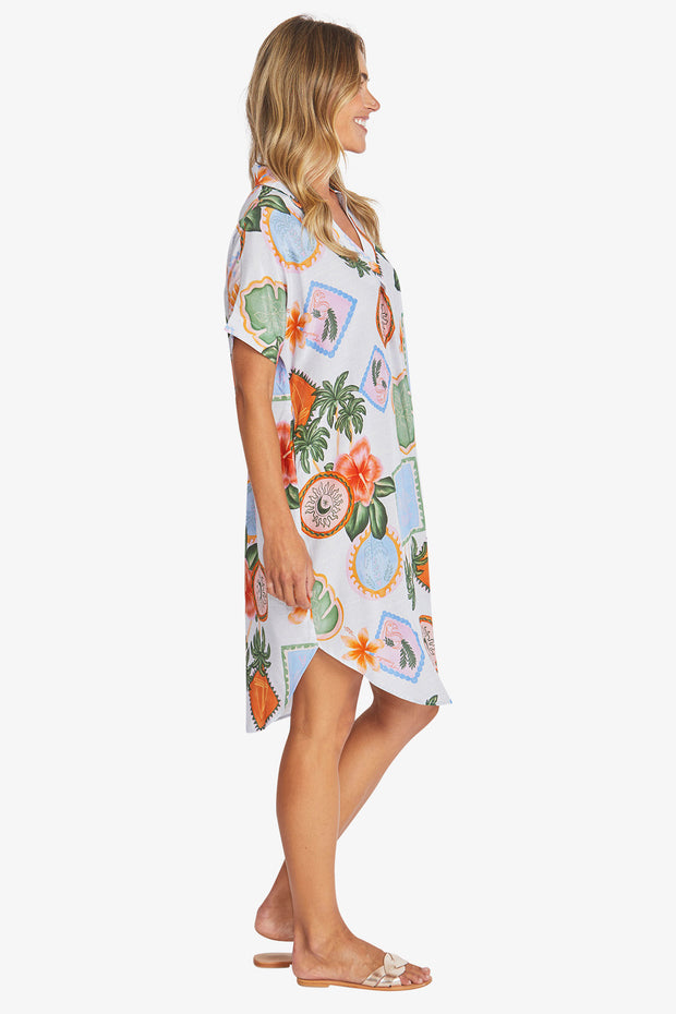 PING PONG - Tahiti Print Shift Dress - P595562