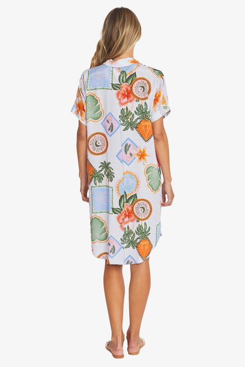 PING PONG - Tahiti Print Shift Dress - P595562