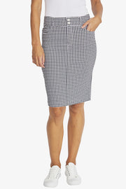 PING PONG - Black/White Gingham Skirt - P595601