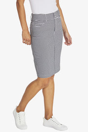 PING PONG - Black/White Gingham Skirt - P595601