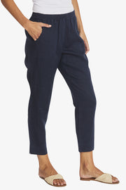 PING PONG - French Navy Donnie Linen Pant - P595721