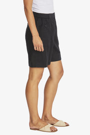 PING PONG - Black Dylan Linen Shorts - P595804