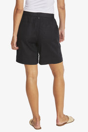 PING PONG - Black Dylan Linen Shorts - P595804