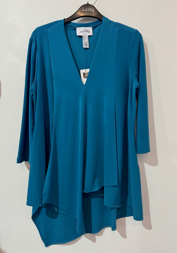 JOSEPH RIBKOFF - Pacific Blue 3/4 Sleeve Asymmetric Tunic - 161066F24