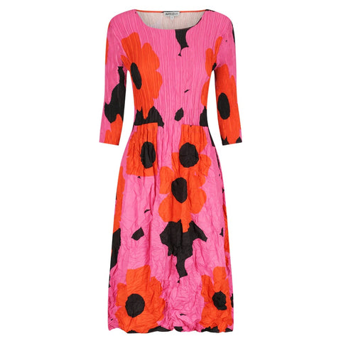 ALQUEMA - Pinkway 3/4 Sleeve Smash Pocket Dress - ADC544