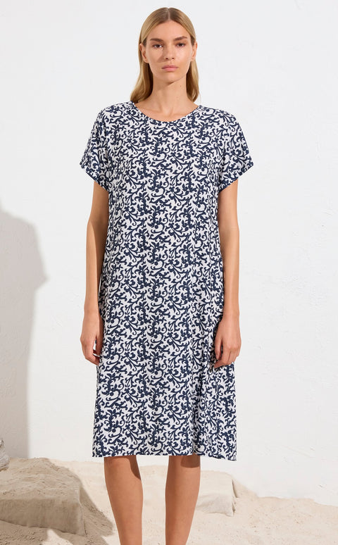 MELA PURDIE - Quill Print Transit T Dress - F842 3203