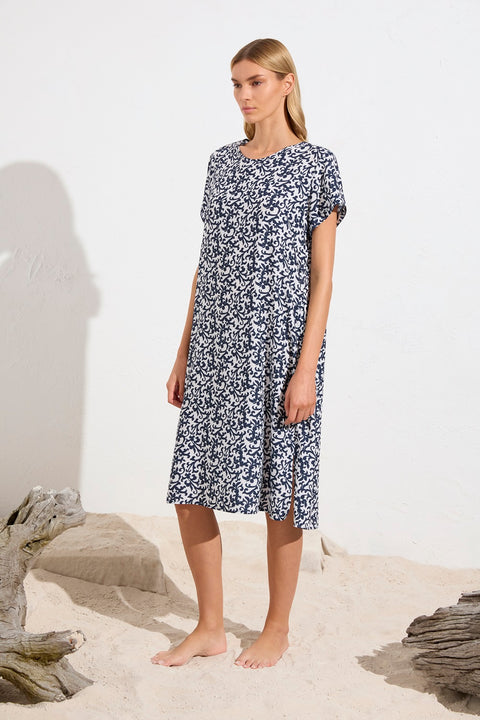 MELA PURDIE - Quill Print Transit T Dress - F842 3203