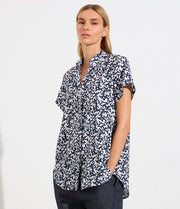 MELA PURDIE - Quill Print Soft Stand Shirt - F842 8629