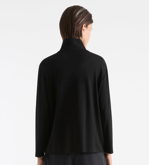 MELA PURDIE - Black Half Zip Sweater - F01 8259