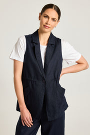 YARRA TRAIL - Navy Clover Vest - YT25S6240