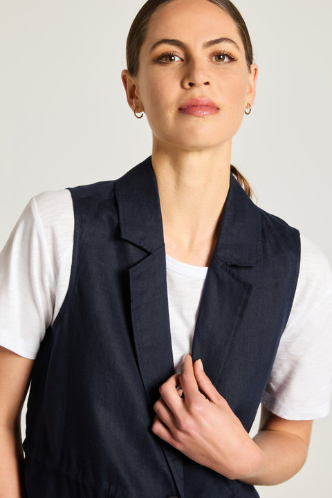 YARRA TRAIL - Navy Clover Vest - YT25S6240