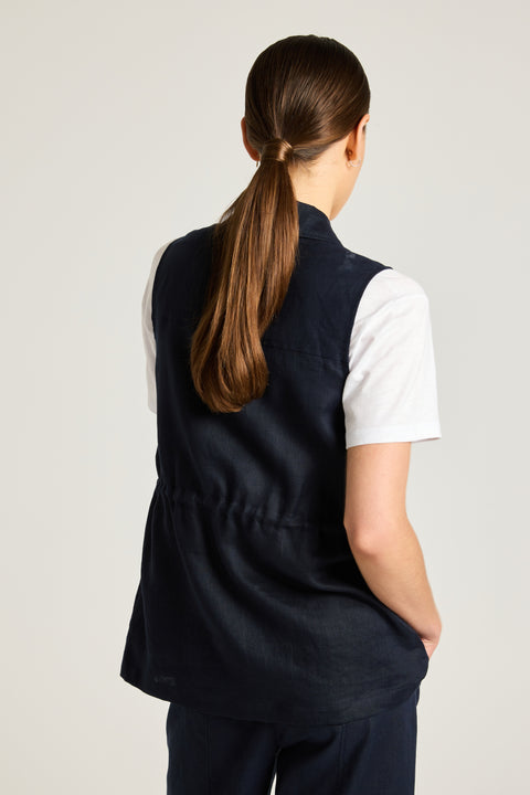 YARRA TRAIL - Navy Clover Vest - YT25S6240