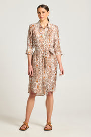 YARRA TRAIL - Toffee Boheme Puff Sleeve Dress - YT25S59545