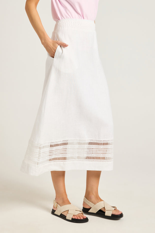 YARRA TRAIL - White Daisy Skirt - YT25S9553