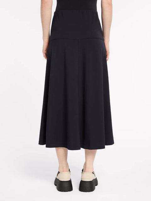 MARCO POLO - Navy Fit and Flare Ponte Skirt - YTMP5043