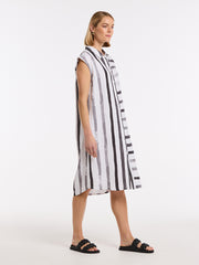 MARCO POLO - Sleeveless Brushed Stripe Dress - YTMS59329