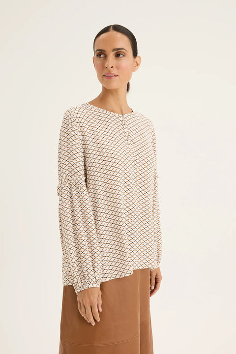 YARRA TRAIL - Lava Print Top - YTWN4266
