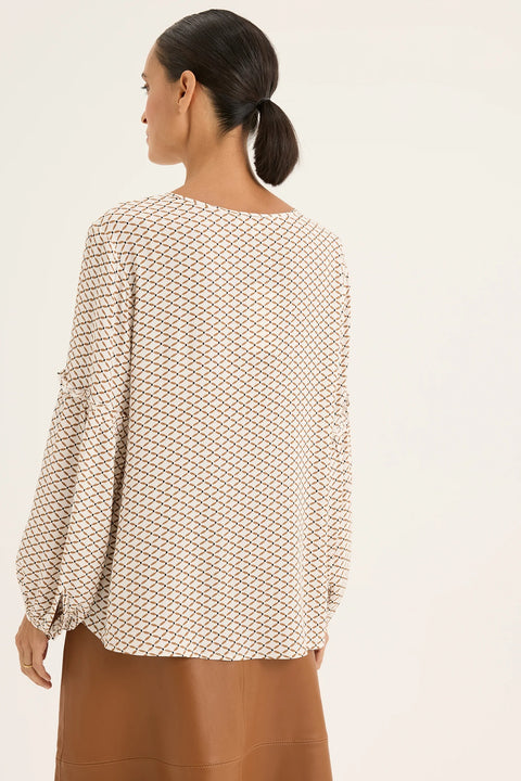 YARRA TRAIL - Lava Print Top - YTWN4266
