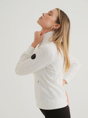 DOLCEZZA - Off White Knit & Woven Jacket - 74818