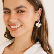 ZODA - Eliana Flower Earring White - AL96014WHITE