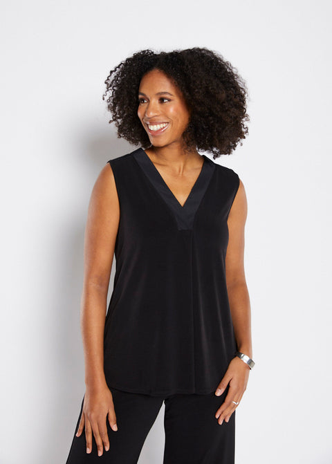 PHILOSOPHY - Black Sleeveless Tank