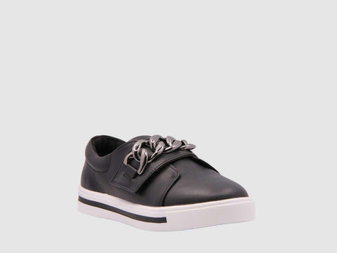 BAY LANE - Koolah Black Velcro Sneaker