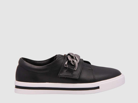 BAY LANE - Koolah Black Velcro Sneaker