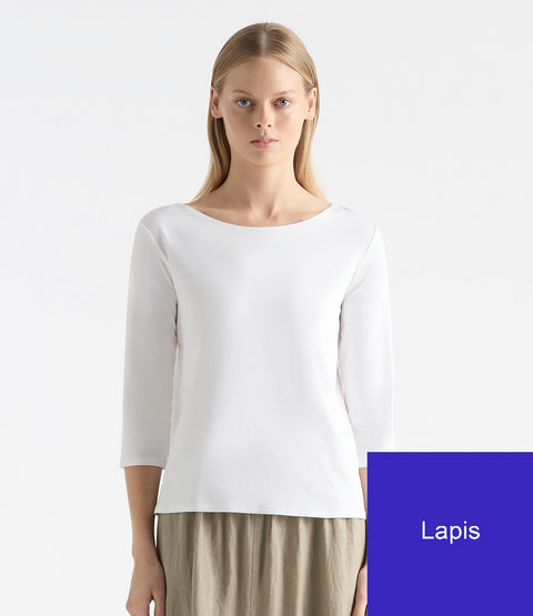 MELA PURDIE - Lapis Relaxed Boat Neck - F01 2630