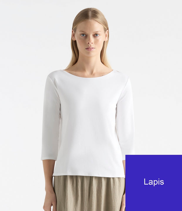 PRE-ORDER MELA PURDIE - Lapis Relaxed Boat Neck - F01 2630