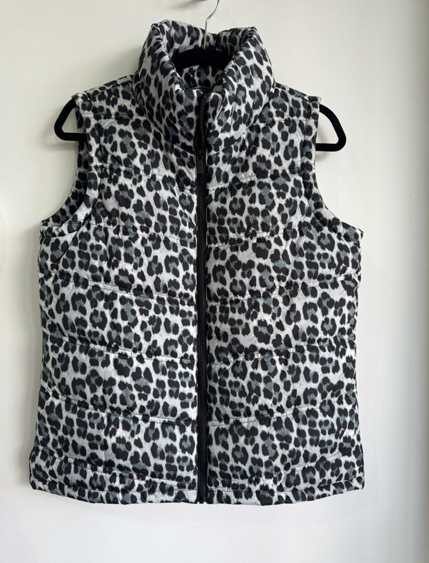JUMP - Multi Snow Leopard Puffer Vest - 586J4062A