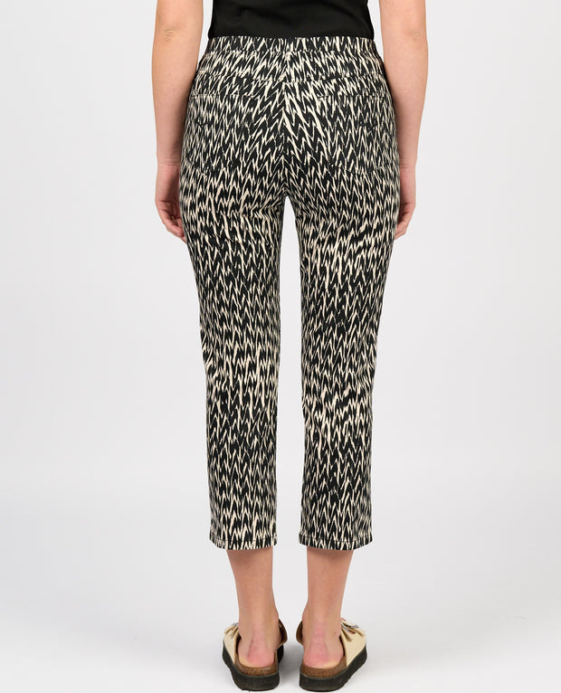 VASSALLI - Beau Printed Slim Leg 7/8 Lightweight Pull On - 274LW